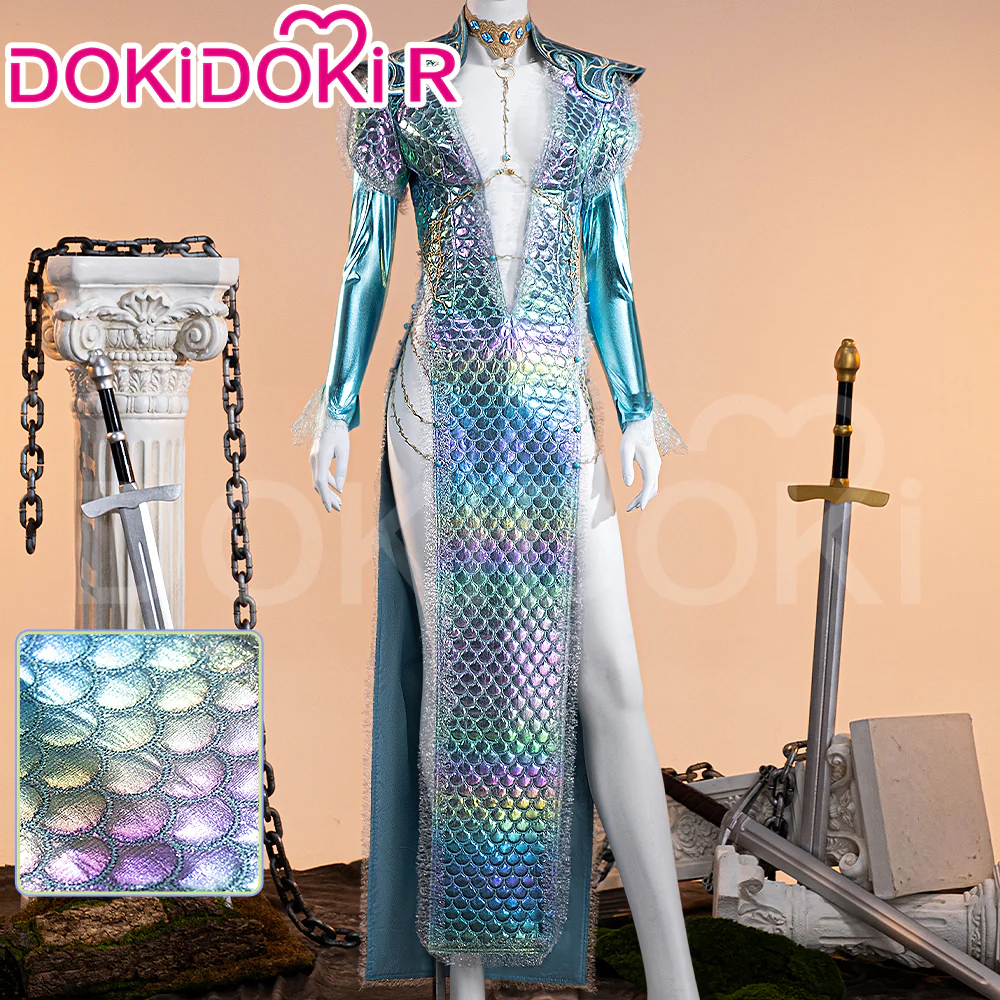 【Size XS-3XL】DokiDoki-R Game Cosplay  Costume Wave Skirt