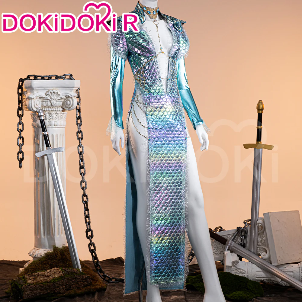 【Size XS-3XL】DokiDoki-R Game Cosplay  Costume Wave Skirt - Image 2