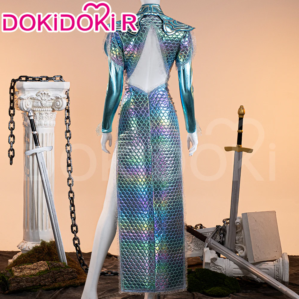 【Size XS-3XL】DokiDoki-R Game Cosplay  Costume Wave Skirt - Image 3