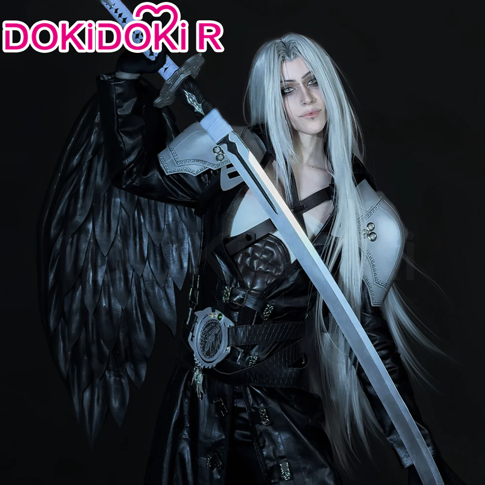 【Size XS-3XL】DokiDoki-R Game Cosplay Sephiiroth Costume Adult