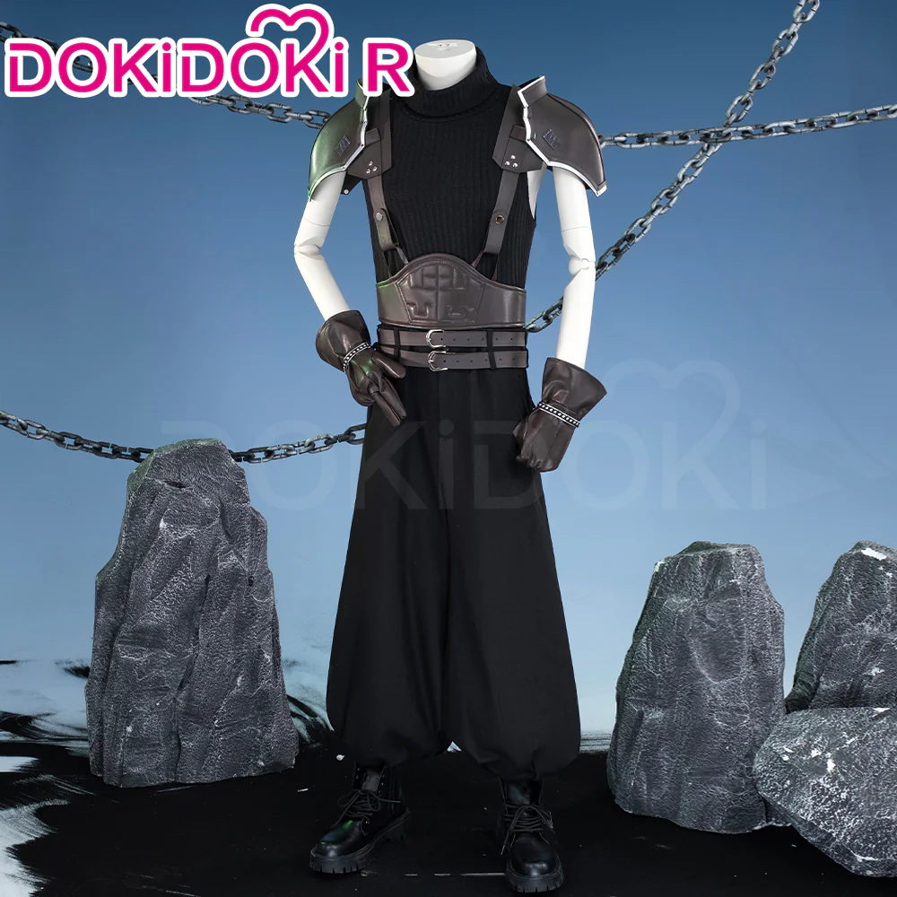 【Size XS-3XL】DokiDoki-R Game Cosplay Zaack Faiir Black Costume