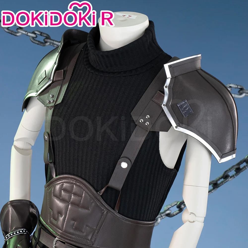 【Size XS-3XL】DokiDoki-R Game Cosplay Zaack Faiir Black Costume - Image 3