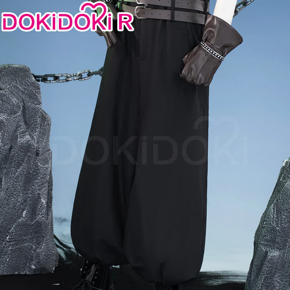 【Size XS-3XL】DokiDoki-R Game Cosplay Zaack Faiir Black Costume - Image 4