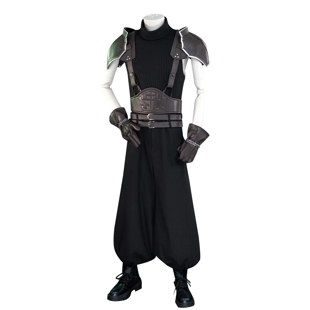 【Size XS-3XL】DokiDoki-R Game Cosplay Zaack Faiir Black Costume - Image 5