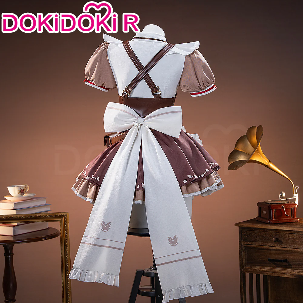 【Partially Ready For Ship】【Size XS-3XL】DokiDoki-R Game Wuthering Waves Cosplay Chisa Costume Cafe Maid Uniform - Image 2