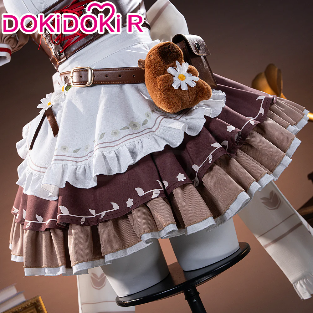 【Partially Ready For Ship】【Size XS-3XL】DokiDoki-R Game Wuthering Waves Cosplay Chisa Costume Cafe Maid Uniform - Image 4