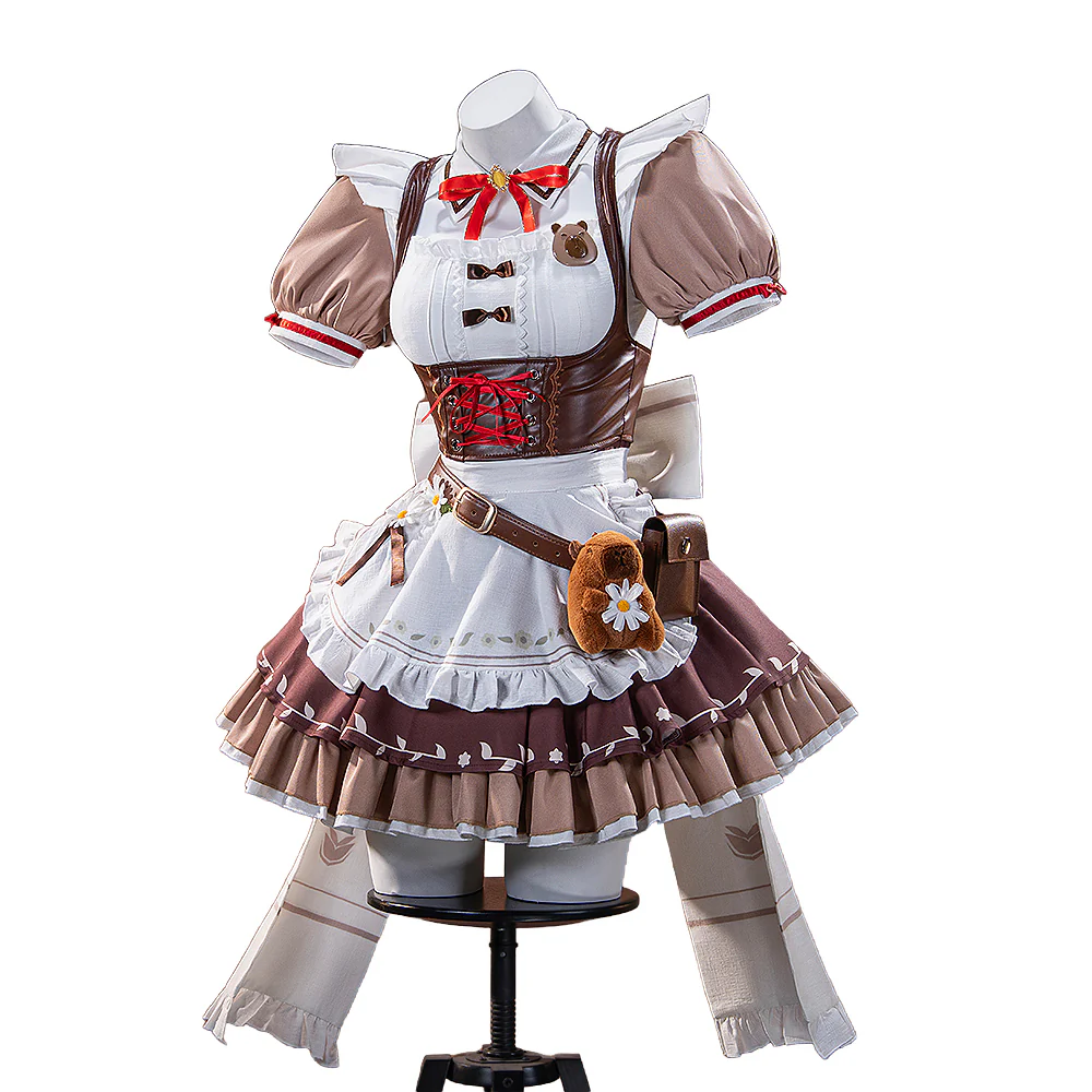 【Partially Ready For Ship】【Size XS-3XL】DokiDoki-R Game Wuthering Waves Cosplay Chisa Costume Cafe Maid Uniform - Image 5