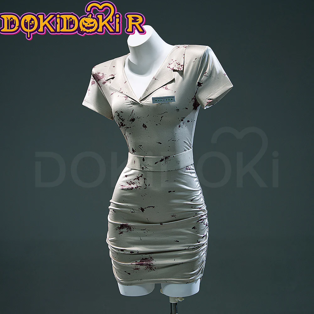 【Ready For Ship】【Size XS-3XL】DokiDoki-R Movie Game Cosplay Nurse Costume Halloween - Image 2