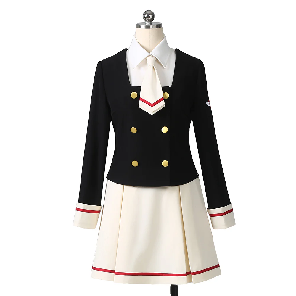 【Size XS-XL】DokiDoki-R Anime Card Captor Sakura Cosplay Middle School Uniform - Image 6
