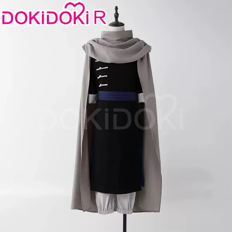 【Size XS-XL】DokiDoki-R Anime Cosplay Costume Black Long Cape Suit - Image 2