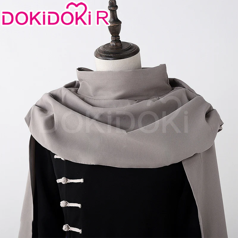 【Size XS-XL】DokiDoki-R Anime Cosplay Costume Black Long Cape Suit - Image 3