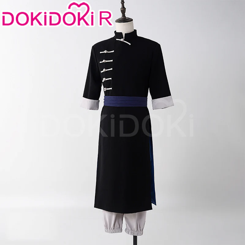 【Size XS-XL】DokiDoki-R Anime Cosplay Costume Black Long Cape Suit - Image 4
