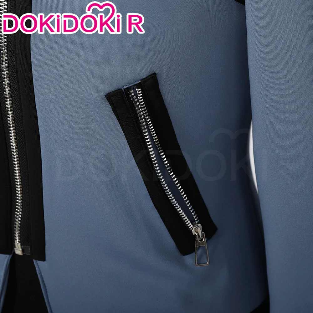 【Size XS-XL】DokiDoki-R Anime Cosplay Blue Costume Halloween - Image 5