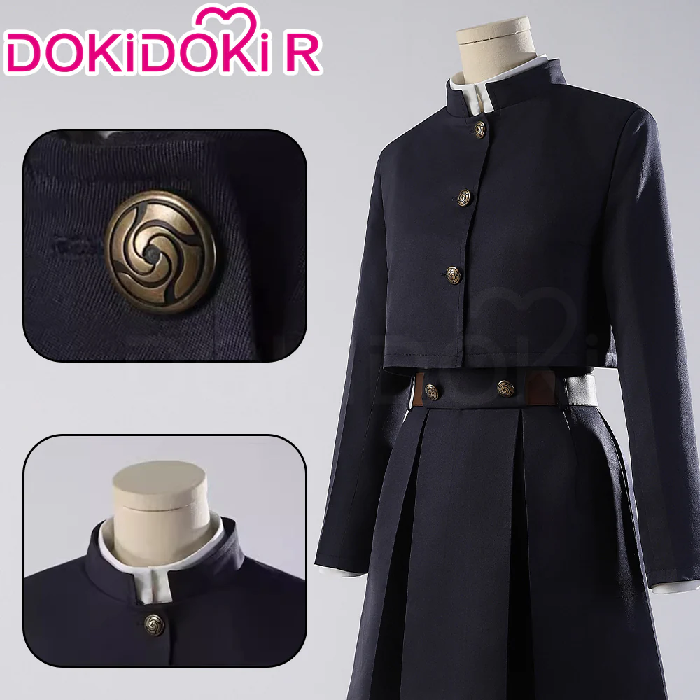 【In Stock】【Size XS-XL】Dokidoki-R Anime Cosplay Costume Women Black Uniform Suit