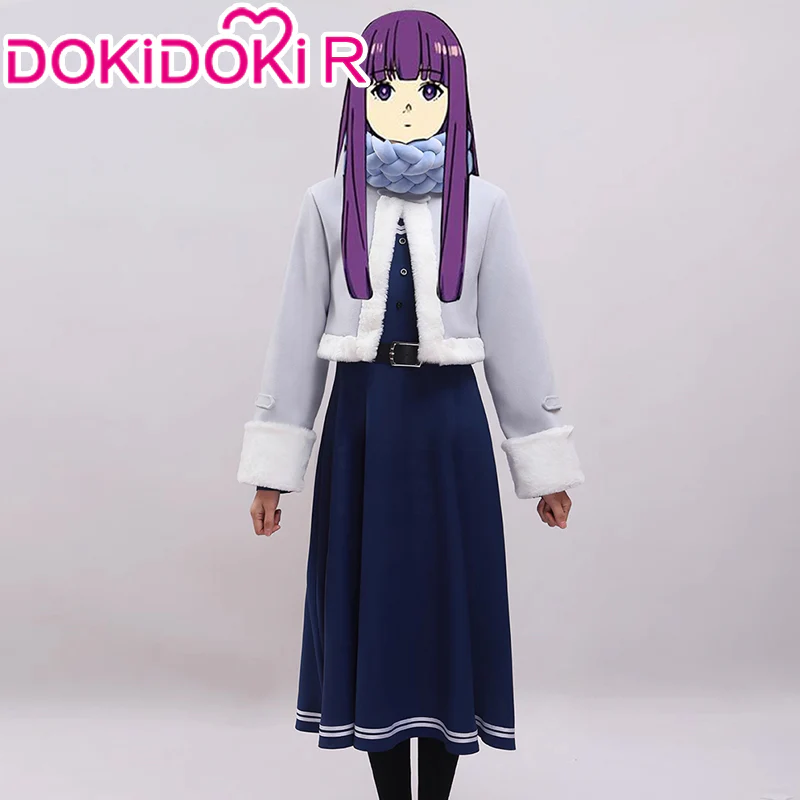 【Size S-XL】DokiDoki-R Anime Cosplay Feern Costume Winter Wear - Image 11