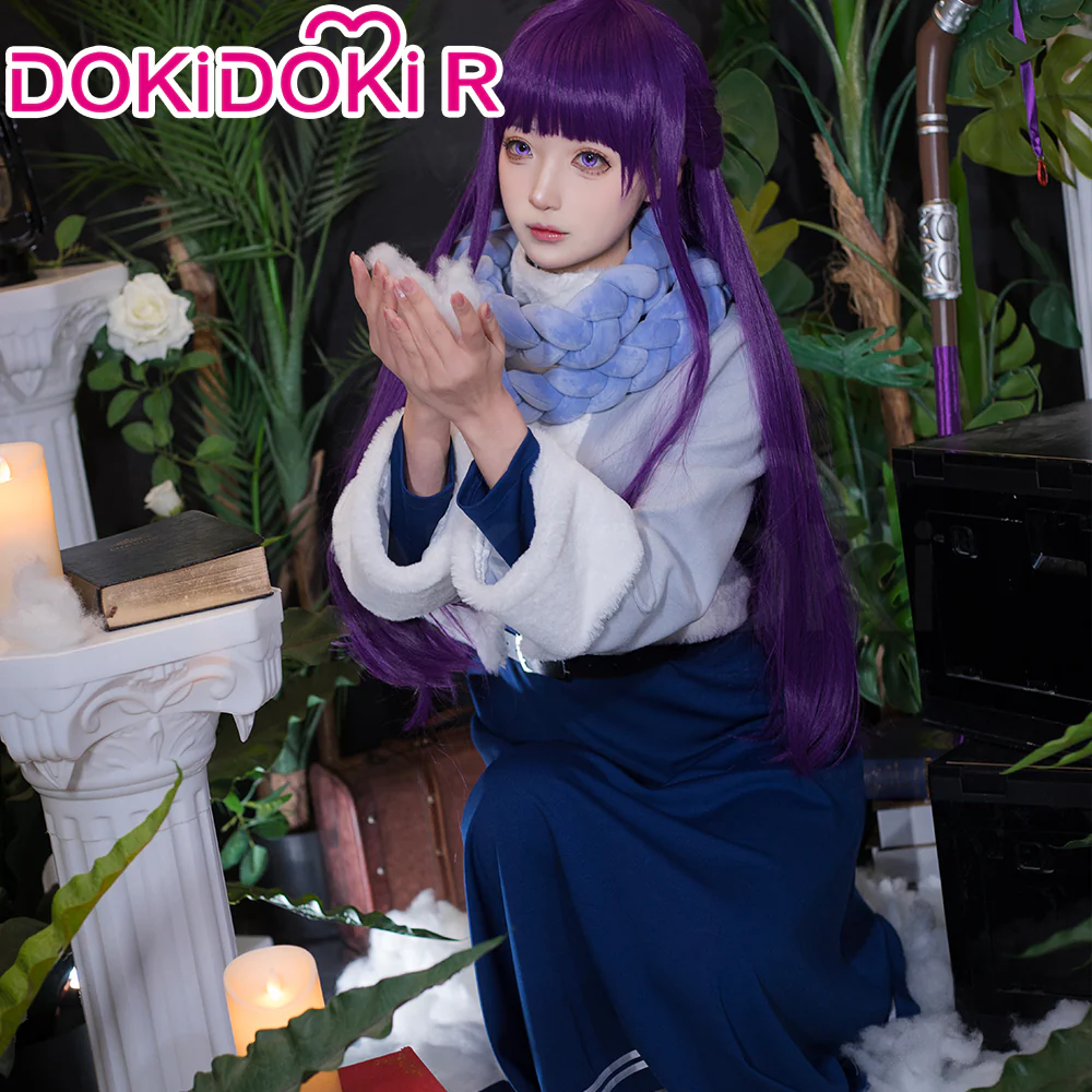 【Size S-XL】DokiDoki-R Anime Cosplay Feern Costume Winter Wear - Image 3