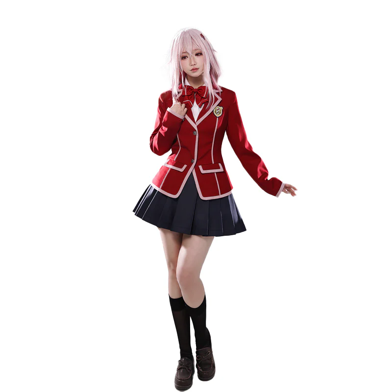 【Size XS-XL】DokiDoki-R Anime Guilty Crown Cosplay Yuzuriha Inori Uniform Costume - Image 6