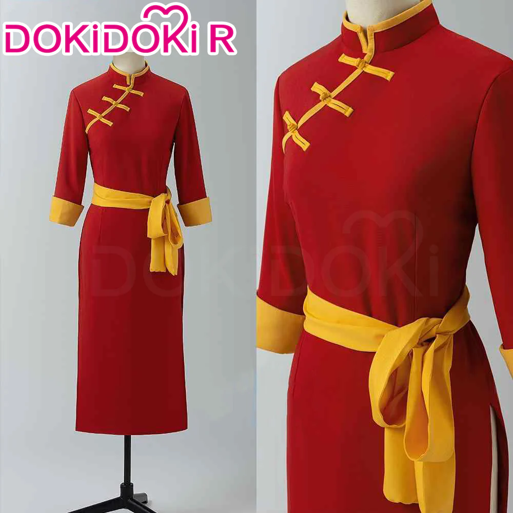 【Size XS-XL】DokiDoki-R Game Cosplay  Costume Red Dress
