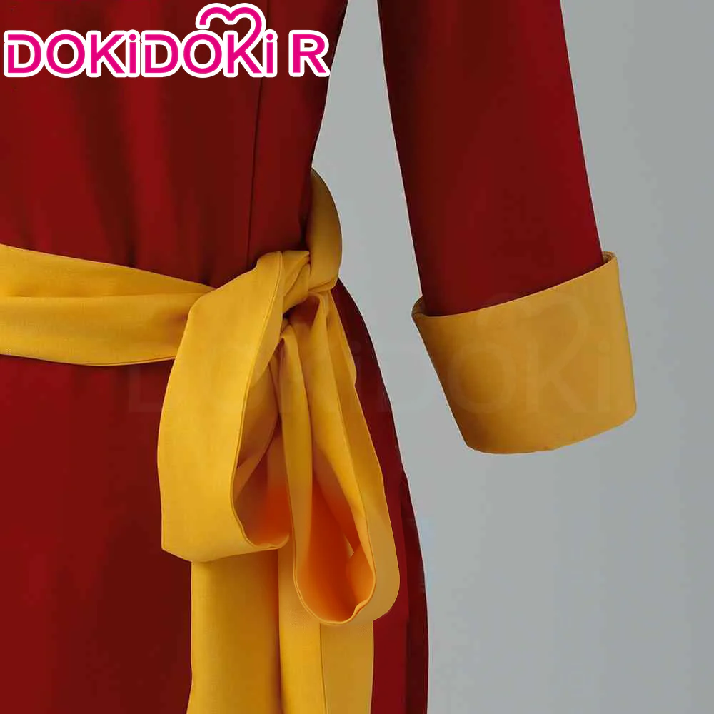 【Size XS-XL】DokiDoki-R Game Cosplay  Costume Red Dress - Image 4
