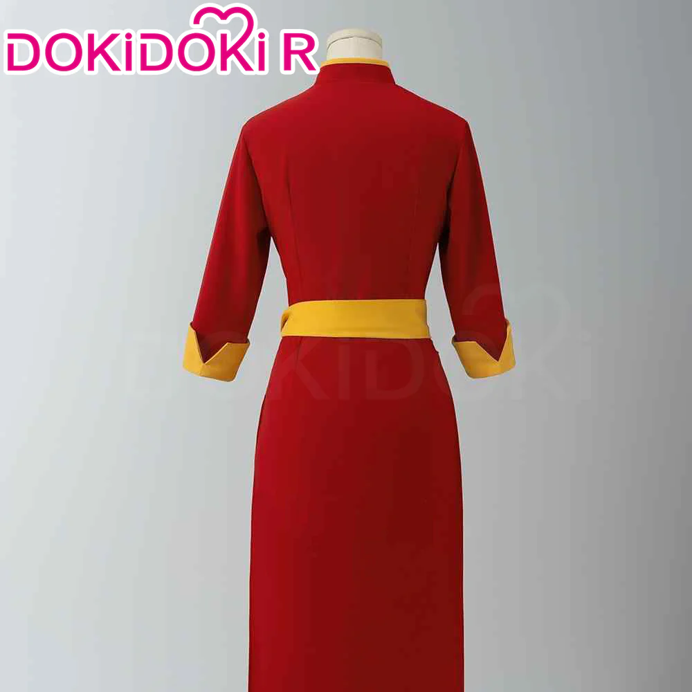 【Size XS-XL】DokiDoki-R Game Cosplay  Costume Red Dress - Image 5