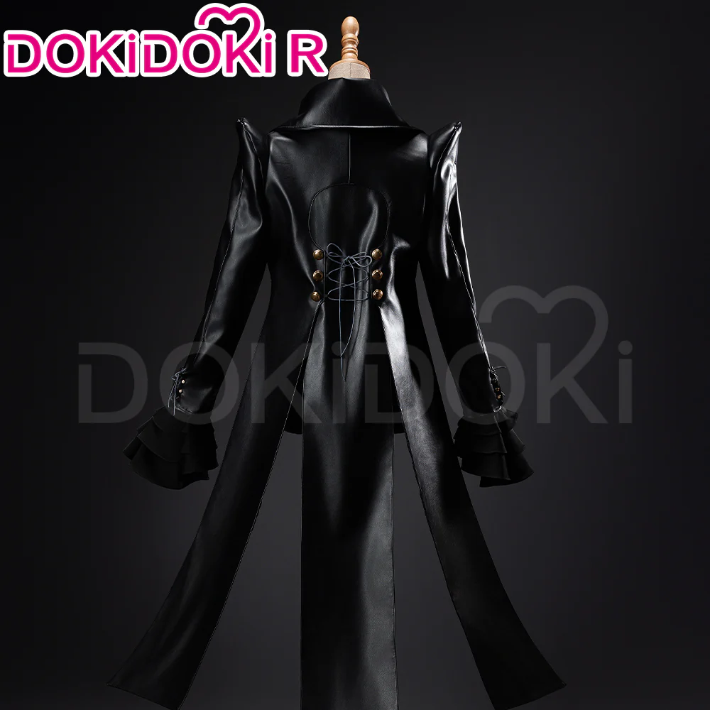 【Size XS-XL】DokiDoki-R Game Cosplay Costume Black Jumpsuit - Image 4