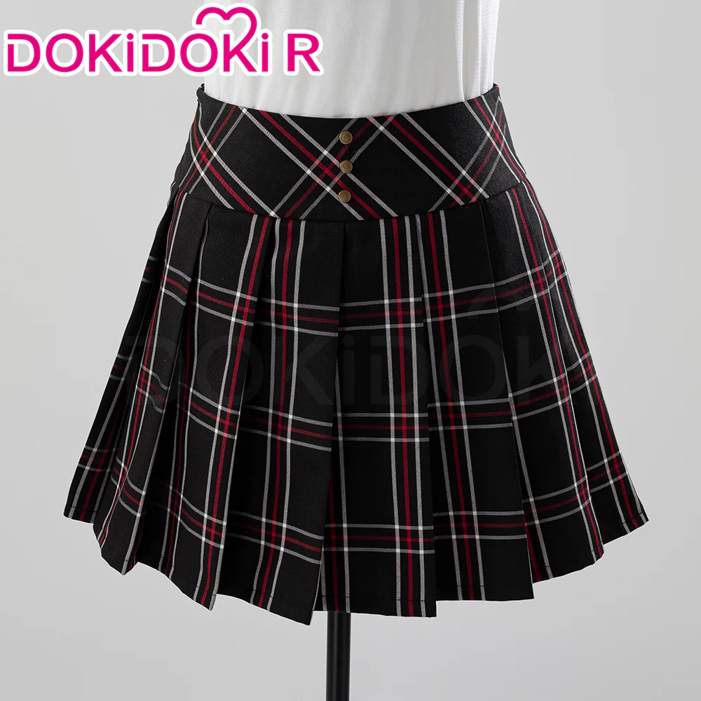 【Size XS-XL】DokiDoki-R Game Cosplay Wig Queen Makotoo Niijimaa Costume School Uniform - Image 4