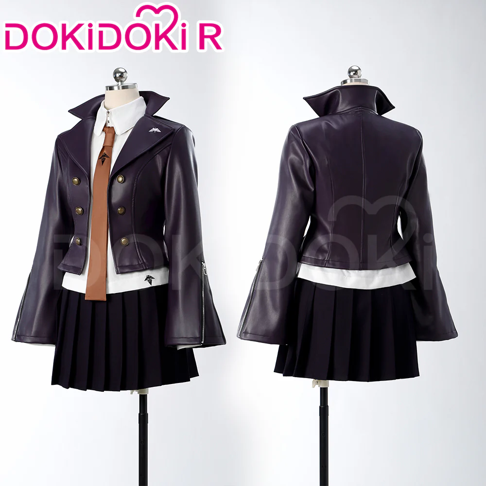 【Wig Ready For Ship】【Size XS-XL】DokiDoki-R Game Cosplay Black Dress Suit Costume - Image 2