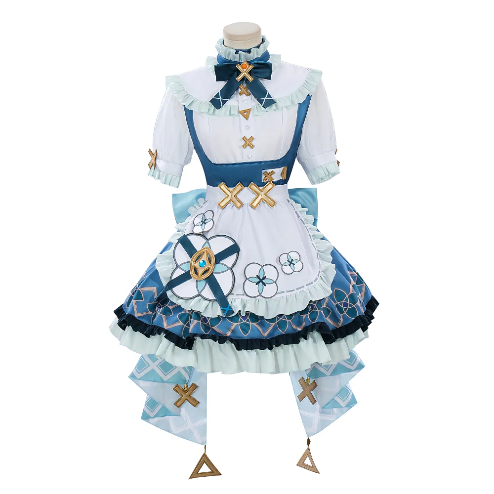 【Partially Ready for ship】【Size XS-XL】DokiDoki-R Game Genshin Impact × Cafe in Seoul Cosplay Faruzan Costume Maid - Image 5
