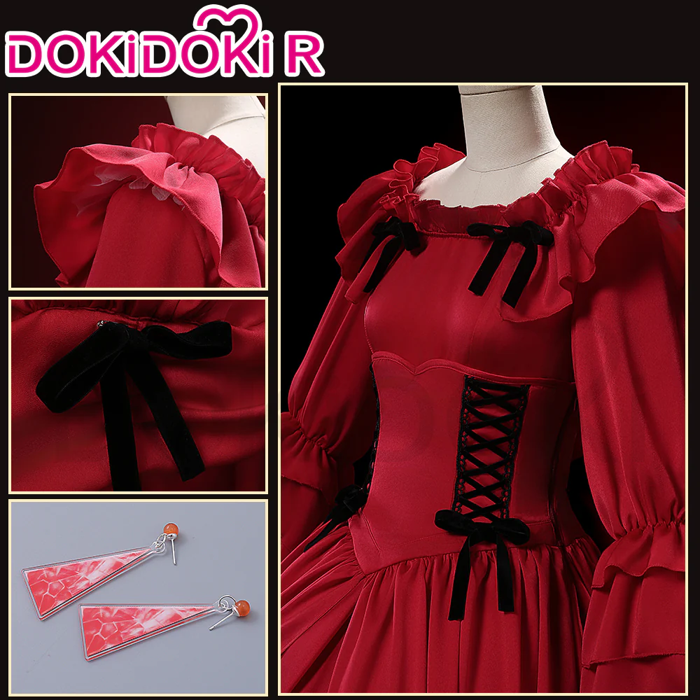 【Size XS-XL】DokiDoki-R Manga Anime May I Ask for One Final Thing Cosplay Scarlet El Vandimion Costume - Image 3