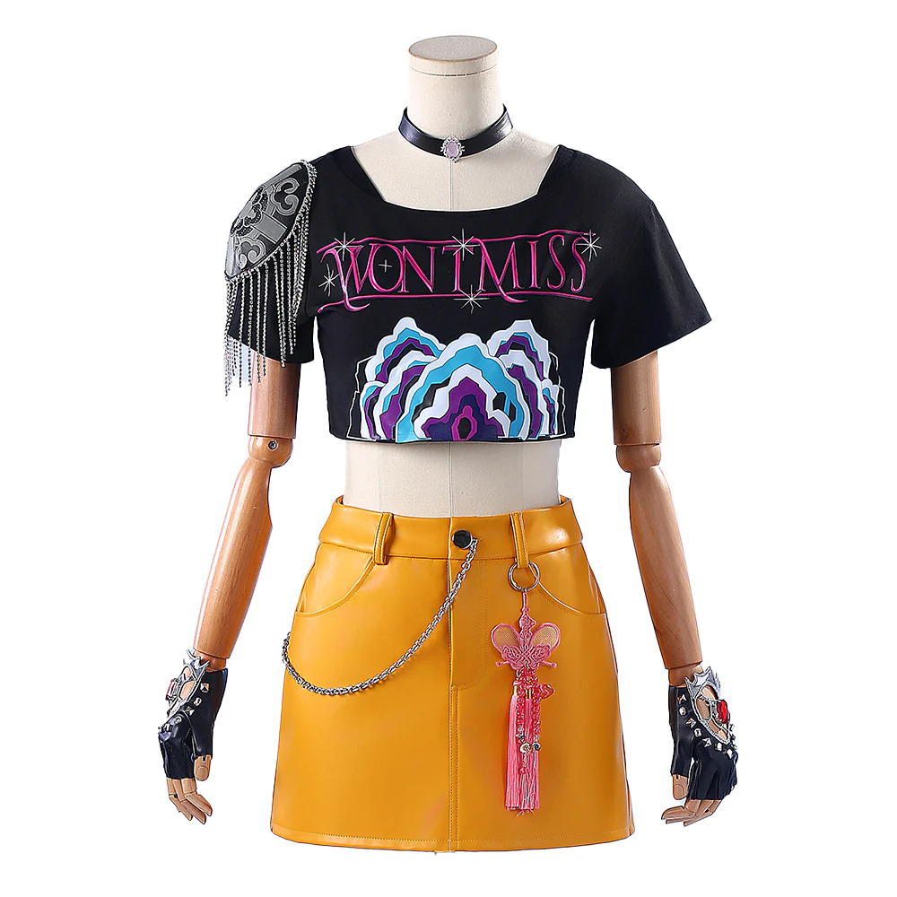 【Ready For Ship】【Size XS-XL】【Last Batch】DokiDoki-R Movie Anime KPOP KILLER Cosplay Costume YELLOW SERIES - Image 7