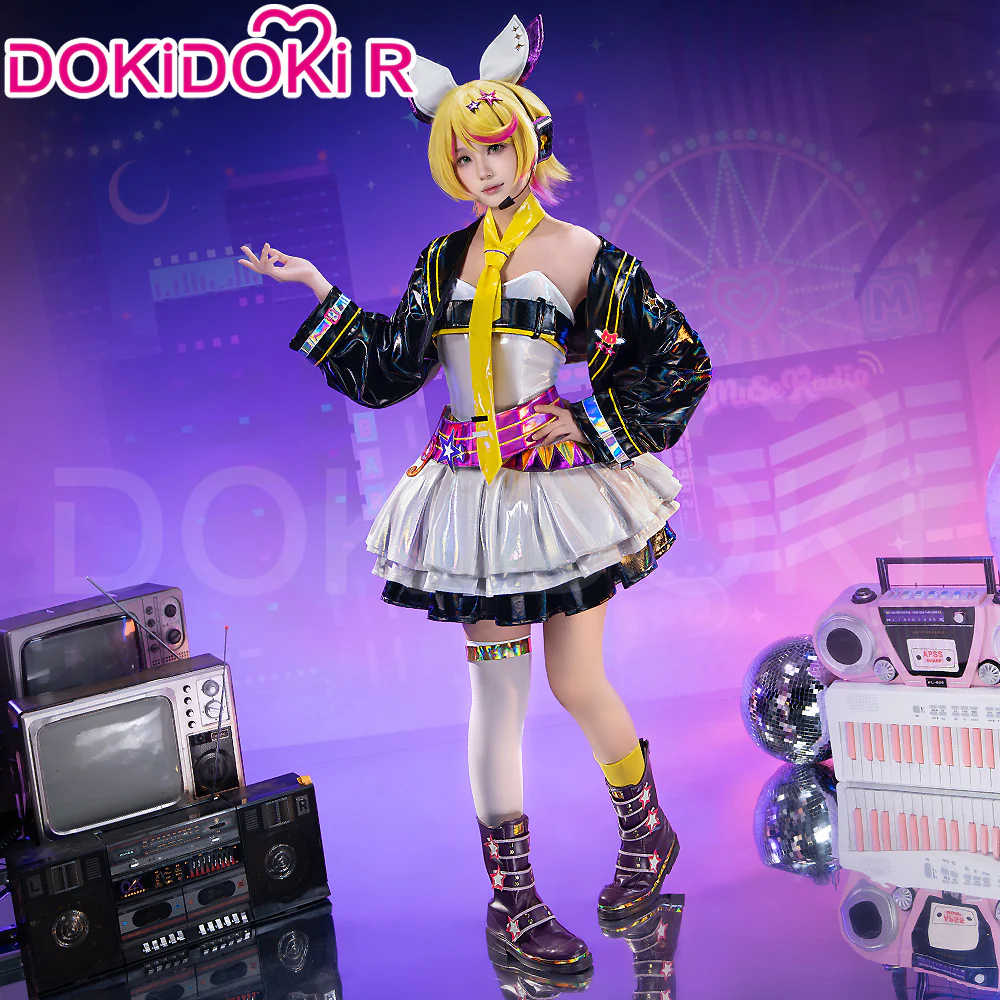 【Size XS-XL】DokiDoki-R Vsinger × Muse Dash Cosplay Rinn / Lenn Costume - Image 3