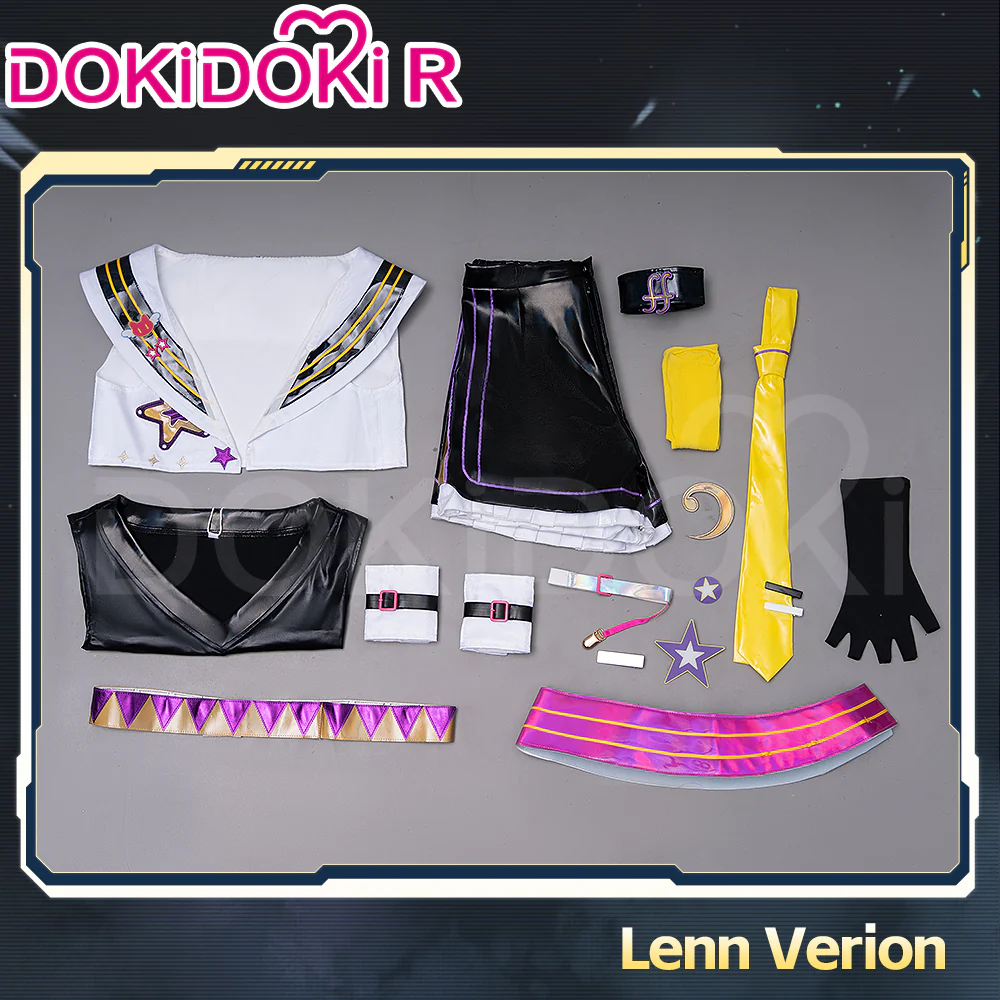 【Size XS-XL】DokiDoki-R Vsinger × Muse Dash Cosplay Rinn / Lenn Costume - Image 6