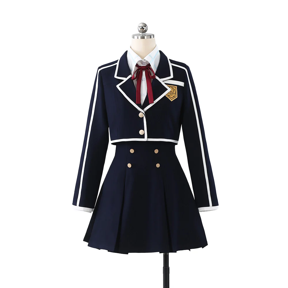 【Size XS-XL】DokiDoki-R Anime Sword Art Online Cosplay Yuuki Asuna School Uniform Costume SAO - Image 3
