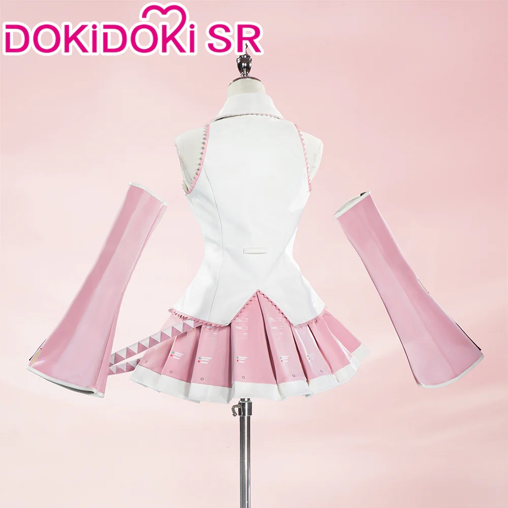 【Size XS-XL】DokiDoki-SR Cosplay Costume Suit Female Pink Sakura - Image 4