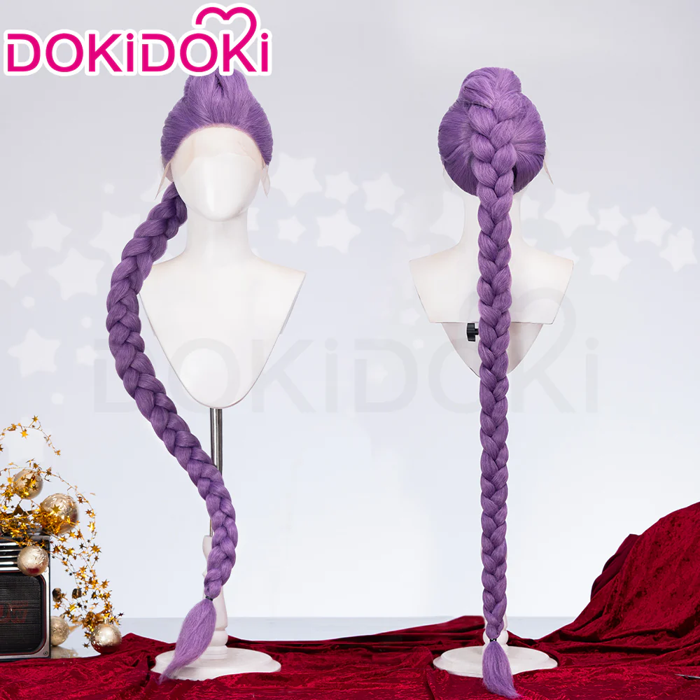 【US/EU LOCAL SHIPPING 】【120 CM】DokiDoki Movie Anime Cosplay Women Wig Long Purple Hair Braid - Image 12