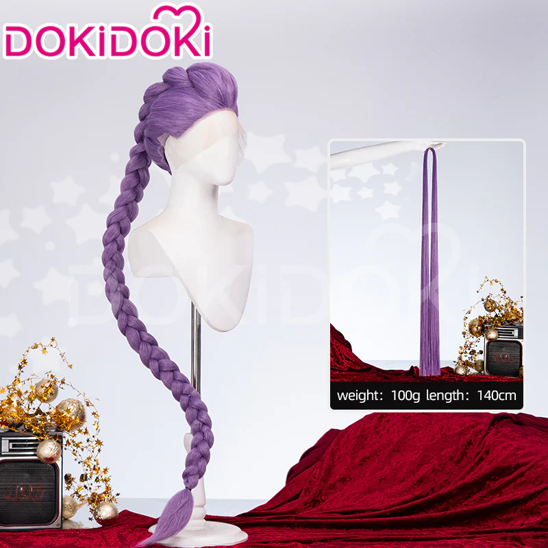 【US/EU LOCAL SHIPPING 】【120 CM】DokiDoki Movie Anime Cosplay Women Wig Long Purple Hair Braid - Image 13