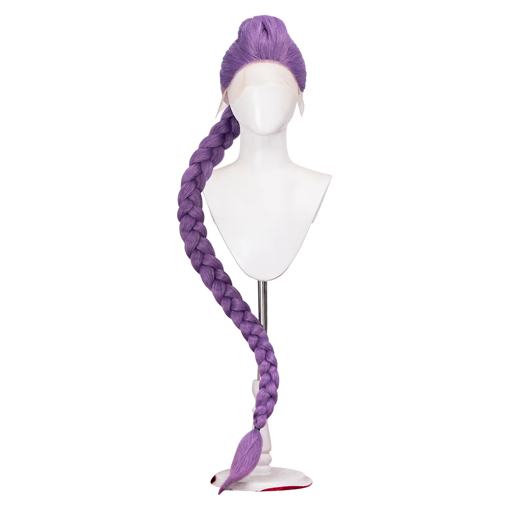 【US/EU LOCAL SHIPPING 】【120 CM】DokiDoki Movie Anime Cosplay Women Wig Long Purple Hair Braid - Image 16