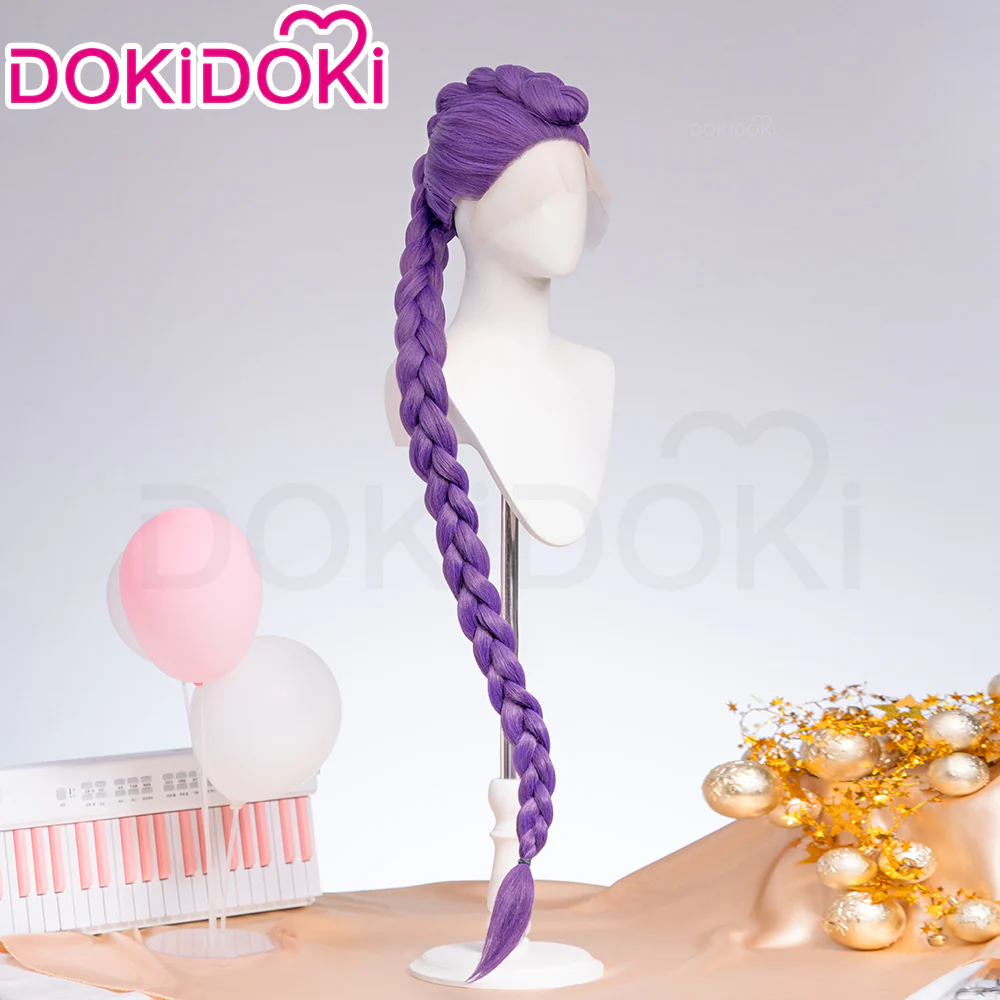【US/EU LOCAL SHIPPING 】【120 CM】DokiDoki Movie Anime Cosplay Women Wig Long Purple Hair Braid - Image 9