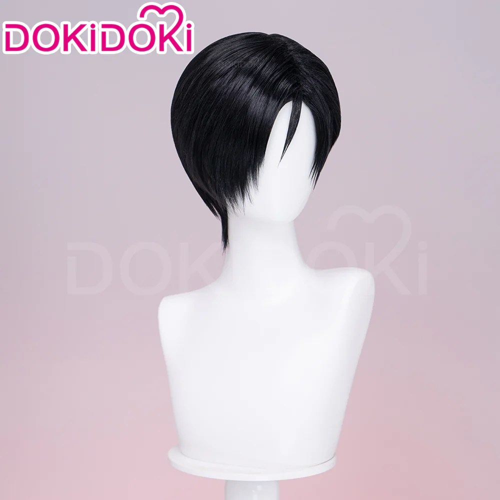 【US/EU LOCAL SHIPPING 】 DokiDoki Game Cosplay Wig Short Straight Black Wig - Image 3