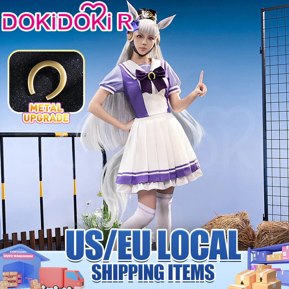 【US LOCAL SHIPPING 】【Size XS-3XL】Dokidoki-R  Anime Cosplay Purple Uniform
