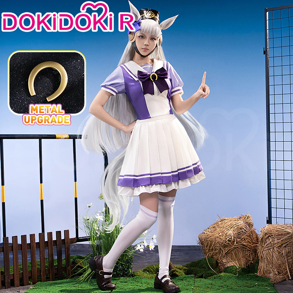 【US LOCAL SHIPPING 】【Size XS-3XL】Dokidoki-R  Anime Cosplay Purple Uniform - Image 2