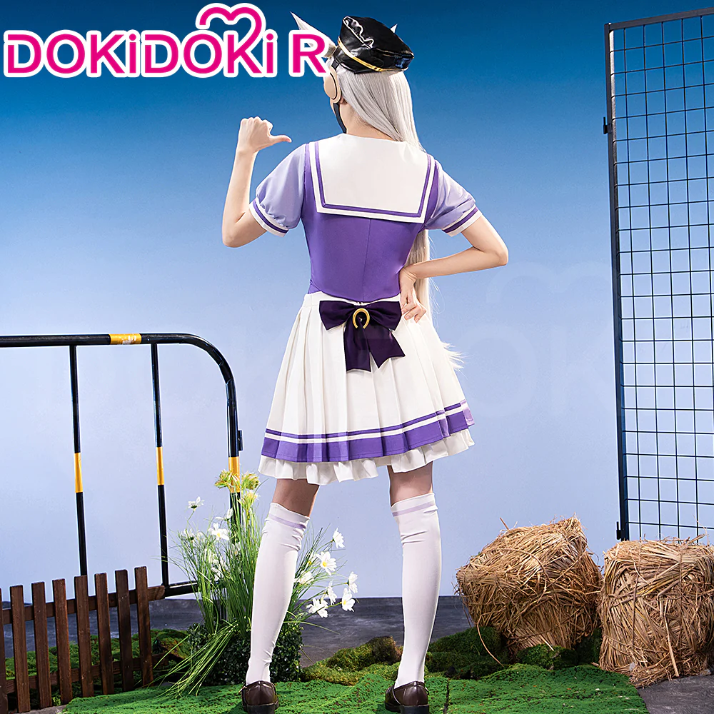 【US LOCAL SHIPPING 】【Size XS-3XL】Dokidoki-R  Anime Cosplay Purple Uniform - Image 6