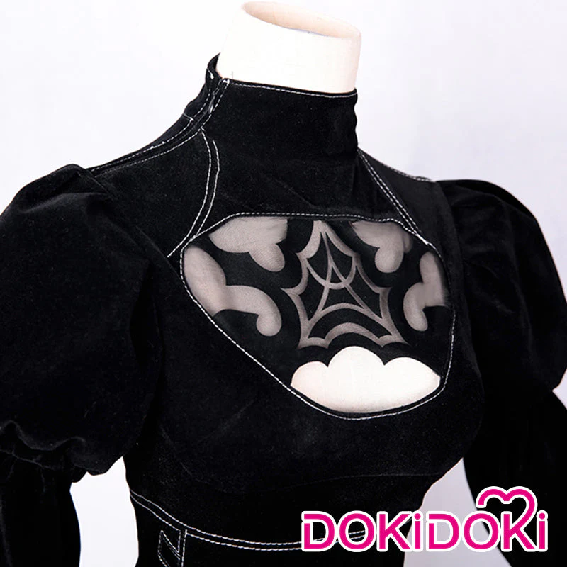 【US/EU LOCAL SHIPPING】DokiDoki-SR Cosplay Game Cosplay  Cosplay Black Dress Costume Women - Image 7