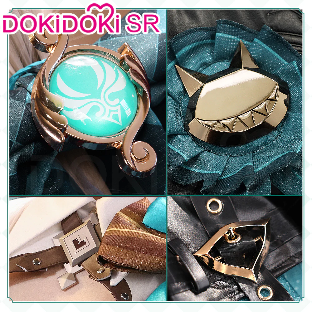 【US/EU LOCAL SHIPPING】DokiDoki-SR Game Genshin Impact Cosplay Lynette Costume Fontaine - Image 4