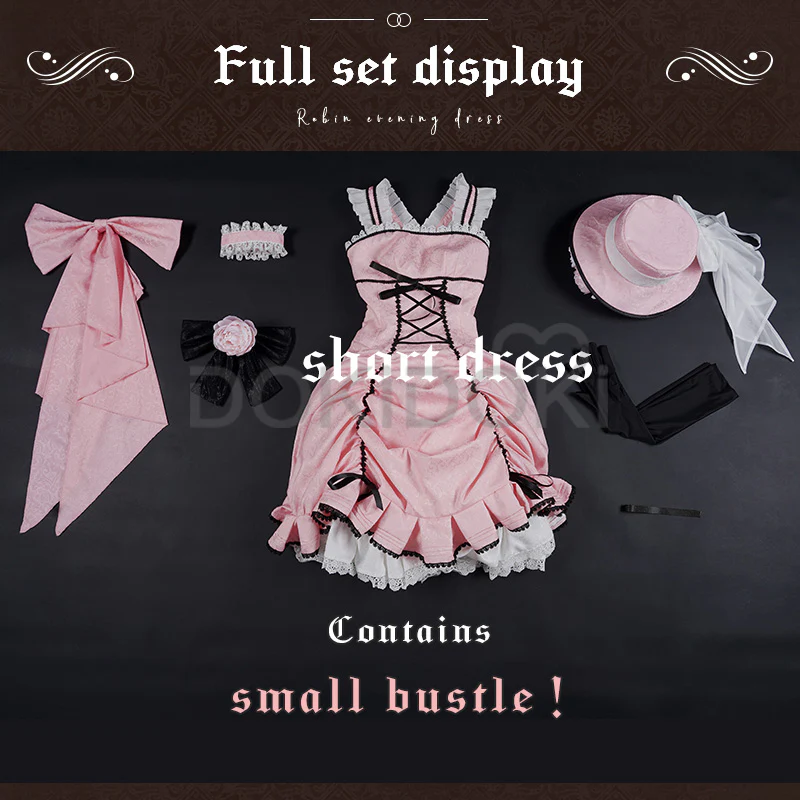 【Ready For Ship】DokiDoki-SSR Anime Black Butler Kuroshitsuji Ciel Phantomhive Lady Halloween Costume - Image 5