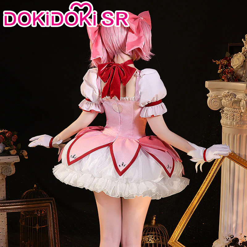 【US/EU LOCAL SHIPPING】【Size S-2XL】DokiDoki-SR Anime Cosplay Costume / Wig Pink Battle Dress Cute - Image 5