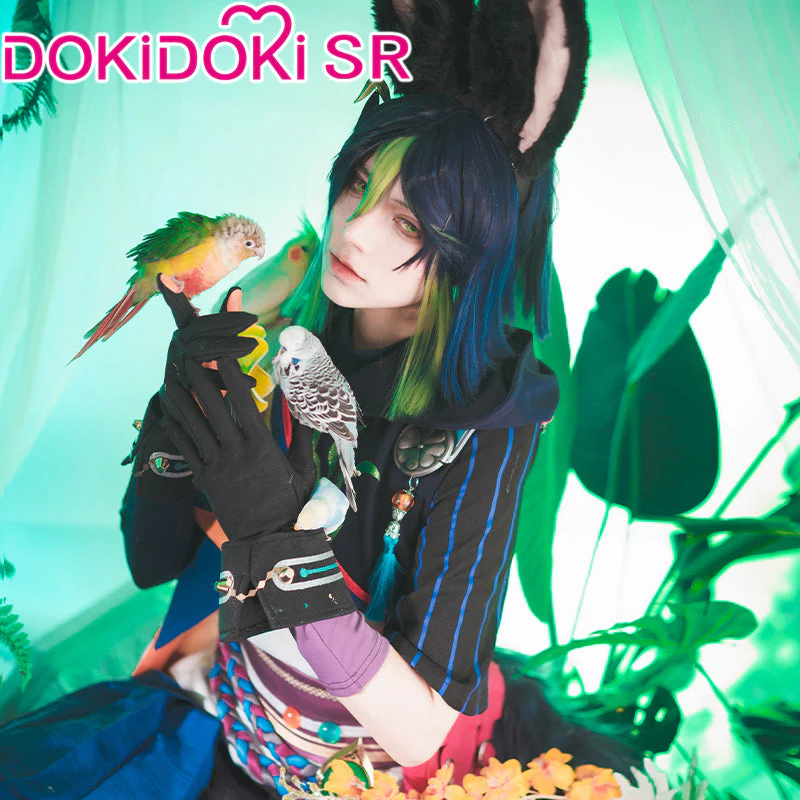 【US LOCAL SHIPPING】DokiDoki-SR Game Genshin Impact Cosplay Tighnari Costume / Wig / Ears Dendro Sumeru - Image 4