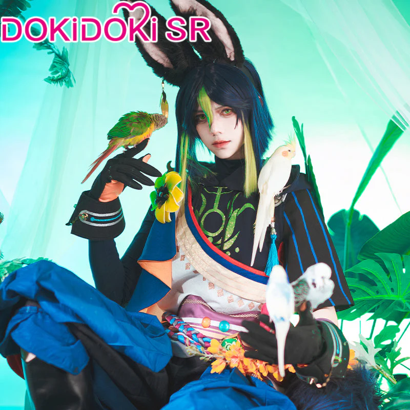 【US LOCAL SHIPPING】DokiDoki-SR Game Genshin Impact Cosplay Tighnari Costume / Wig / Ears Dendro Sumeru - Image 5