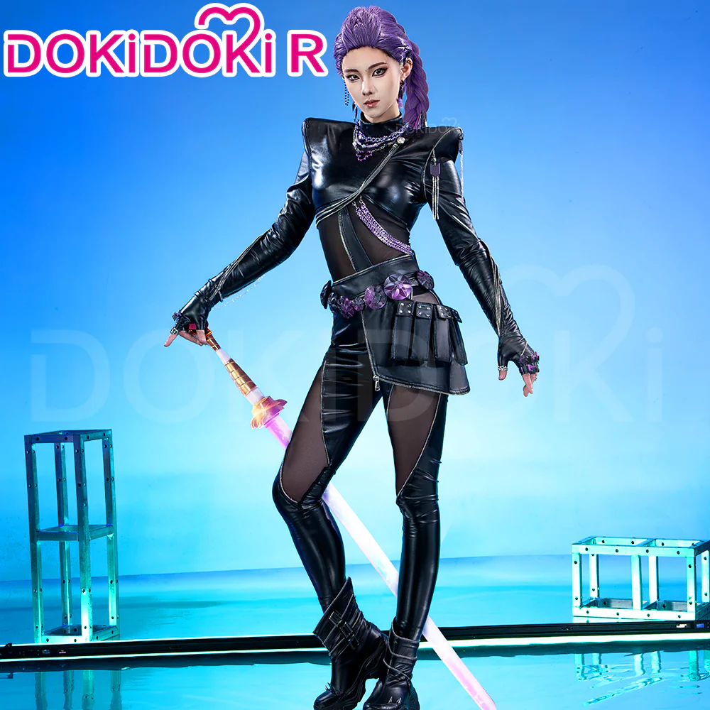 【Ready For Ship】【Size S-4XL】【Last Batch】DokiDoki-R Movie Anime KPOP KILLER Cosplay Black Costume BATTLE  SERIE - Image 3