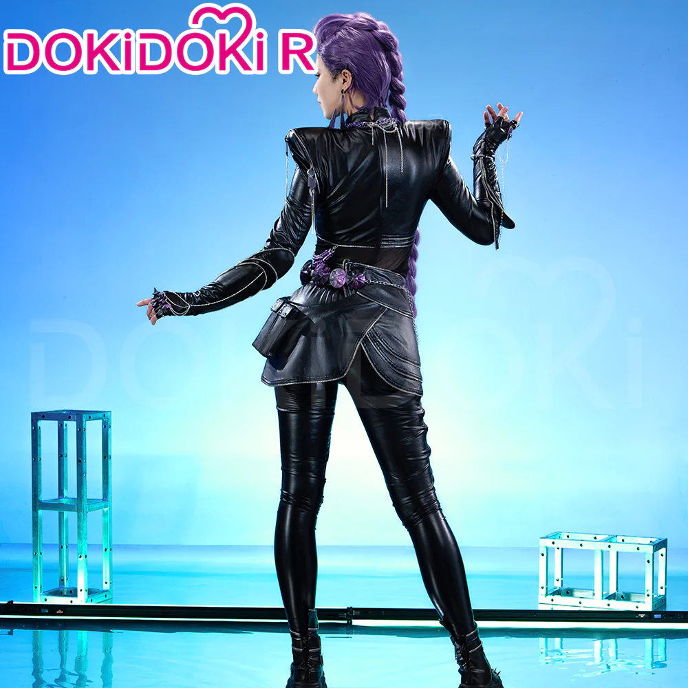 【Ready For Ship】【Size S-4XL】【Last Batch】DokiDoki-R Movie Anime KPOP KILLER Cosplay Black Costume BATTLE  SERIE - Image 4